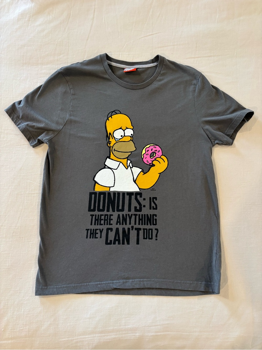 The Simpsons Homer Donut Tee, Size M